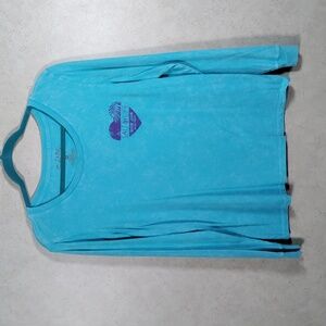 7163 Ron Jon Salt Life turquoise Surf Shop L/S tee S NWT